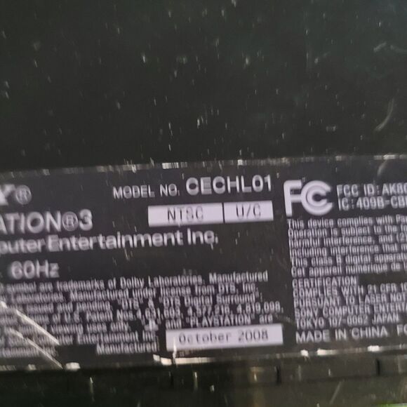 Sony Playstation 3 PS3 Model CECHL01 PS1 Compatible PS2 Emulation Possible - Picture 8 of 10